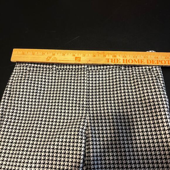 Theory Womens Pants Size 0 Houndstooth Straight Slim Trousers Work Office Career - Picture 3 of 7